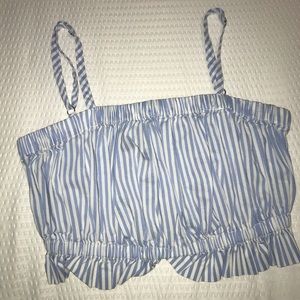 Forever 21 Striped Crop Top